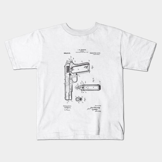 Colt 1911 Patent Kids T-Shirt by Skush™